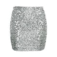 thumbnail image 5 of QHFBli Womens Sequin Skirts Sparkle Bodycon Mini Skirt Stretchy High Waist Pencil Skirt Night Out Party Clubwear Skirt, 5 of 5