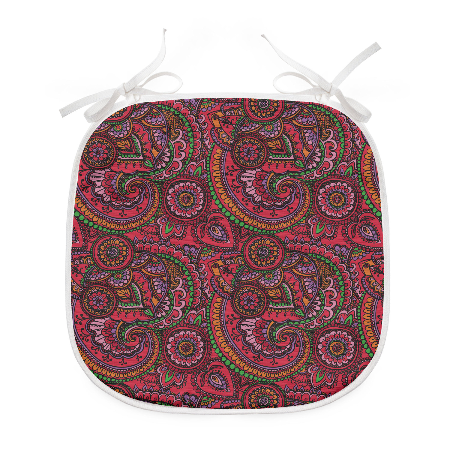 East Dining Chair Pad, Pattern Based on Traditional Vintage Twists