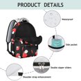 thumbnail image 4 of Large Capacity Mushroom Design Bookbag for School, College Backpack for Women Girls, Durable Daypack for Laptop Notebooks, Lightweight Carry, Ideal Gift, 4 of 6