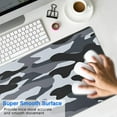 thumbnail image 4 of Black Military Camouflage&nbsp;mousepad Gamingwaterproofwashable&nbsp;for Office Home Work GamingmousepadRubber Base Mousepad with Stitched Edges 31.5x11.8inches, 4 of 7