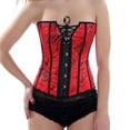 thumbnail image 5 of Chuancc Women'S Exotic Bustiers & Corsets Renaissance Costume Women Plus Size Plus Size CorsetVintage Corset Corset Halloween Costumes Bustier Corset Corset Dress For Women Sexy Red 5XL, 5 of 9