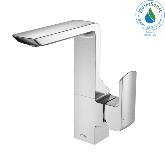 Toto TLG02309U#CP GR Series 1.2 GPM Single Side Handle Bathroom Sink Faucet with Comfort Glide Technology and Drain Assembly, Polished Chrome