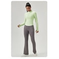 thumbnail image 5 of Women Tight Yoga Zipper Jacket Sports Long Sleeve Quick Dry Running Fitness Tops, 5 of 5
