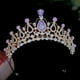 thumbnail image 2 of Tocado de niña de las flores, tocado brillante con diamantes de imitación, tocado de cumpleaños, corona de Tiara de niña de las flores, 2 of 4
