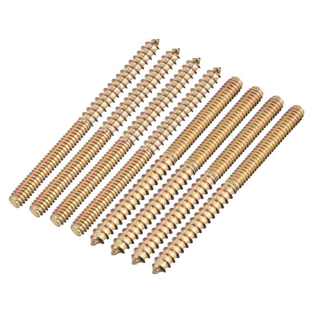 Pernos de colgar 1/4-20x3-1/4", paquete de 16 tornillos de doble extremo para madera