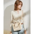 thumbnail image 5 of LinYooLi Canvas Tote Bag for Women Small Tote Bag with Zipper Canvas Crossbody Bag Shoulder Bag Satchel Handbag with Compartments, 5 of 6