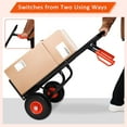 Heavy Duty Trolley Hand Truck, 440 lbs Capacity, Adjustable Height