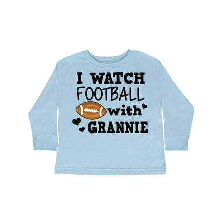 

Inktastic I Watch Football with My Grannie Gift Toddler Boy Girl Long Sleeve T-Shirt