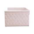 thumbnail image 2 of Baxton Studio Amaya Lit de Repos en Velours et Bois Rose Clair, 2 of 8