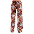 thumbnail image 4 of LHVUOA Womens Halloween Pajama Pants Cute Halloween Print Pajama Lounge Pants Casual Comfy Sleepwears, 4 of 7