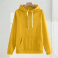 thumbnail image 7 of CPNG Teens Kids Unisex Boys Girls Casual Sweatsuit 2 Piece Set Solid Color Sweatsuits Hoodie and Jogger Sweatpants Set(Yellow,5-6 Years), 7 of 7