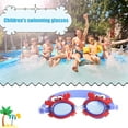 thumbnail image 4 of FunnyBeans Kids Cartoon Swim Goggles, Toddler Swimming Goggles for Boys Girls Children Age 3-12 (Red Crab), 4 of 8