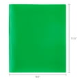 thumbnail image 7 of Pen+Gear 3-Prong 2-Pocket Poly Folder, Green, 7 of 7