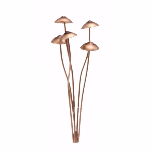 Yuarrent Conjunto de bonsái con forma de hongo pequeño, decoración única para jardín, simulación de bonsái con forma de hongo de metal. Jardín y Patio
