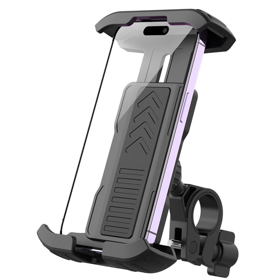 5TH WHEEL Bike Cell Phone Mount Holder, Electric Scooter Phone Holder, Phone Holder for Bike with Dual Vibration Dampener, Bike Phone Mount, Motorcycle Phone Holder