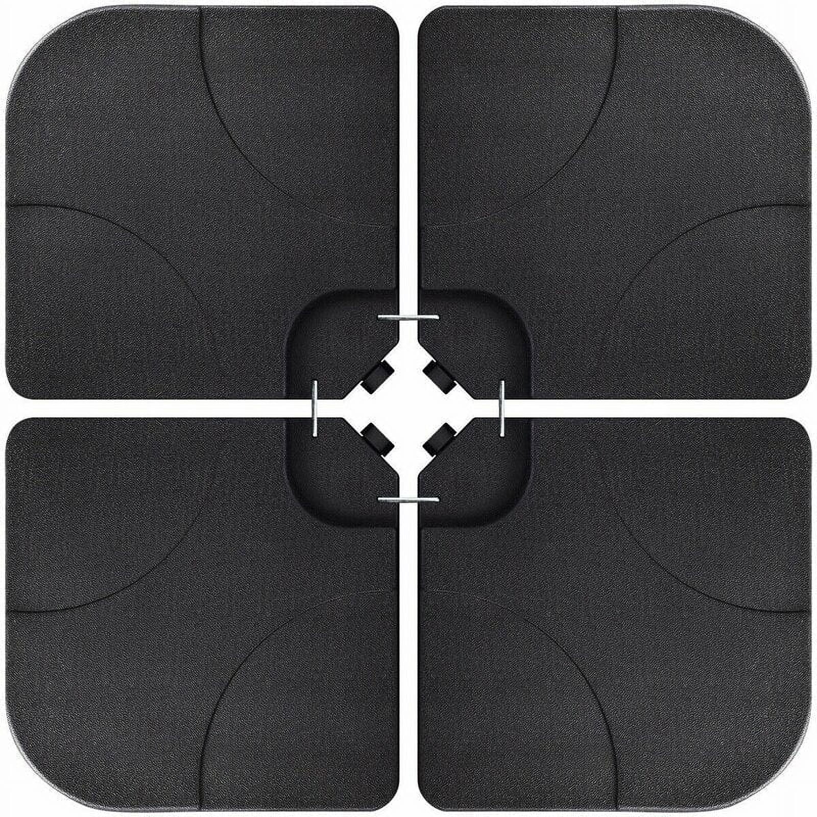 cobana offset patio umbrella base Half Round Base, Resin Umbrella Stand, 33lb, Black then our base will be your next ideal choice Cobana 4-Piece Cantilever Offset Patio