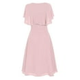 thumbnail image 3 of Clothing Women's Casual Dress,Women Formal Wedding Bridesmaid High-waist Party Ball Prom Gown Dress Polyester coolCasual women, 3 of 5