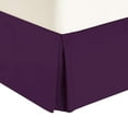 thumbnail image 2 of Brushed Microfiber 1800 Series Bed Skirt Solid 1PC Bed Skirt with 27" Drop (Twin XXL, Purple)- Pleated Sides and Split Corners, Wrinkle & Fade Resistant, Easy to Care, 2 of 5
