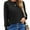 Black, variant on Womens Tops Fall Fashion Dressy Casual Crewneck Blouses Cute Sleeve Shirts