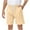 Khaki, variant on zfhfof Men's Linen Shorts Casual Elastic Waist Drawstring Summer Beach Shorts Lightweight Vacation Shorts with Pockets