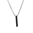 thumbnail image 2 of Opvise Men Necklace Stainless Steel Solid Color Chain Lightweight Male Pendant Gift, 2 of 8