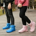 thumbnail image 7 of NOKIO Kids Wide-Toe Box Winter Boots Fau𝗑 F𝗎r Lined Hook-and Loop Closure Textile Upper Flexible Drop Non‑Slip Sole Comfortable Cold Weather Footwear for Boys Girls, 7 of 7