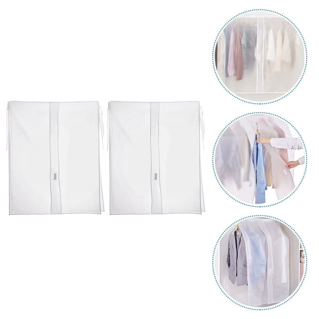 OULII 2Ud Cubierta Transparente Para Rack De Ropa Con Material Peva Y Protección En El Hogar