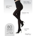 thumbnail image 3 of Women's MeMoi MST-900 Killerfigure High Waisted Shaper Tights (Black S), 3 of 7