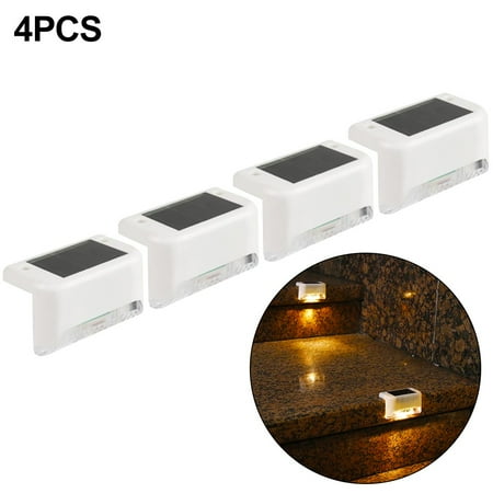 

4 Pack Solar Fence Lights Led Waterproof Outdoor Solar Power Led Stair Lights