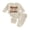 Beige, variant on Cjfdfy Newborn Baby Boy Hospital Going Home Outfit Infant Baby Boys Spring Fall Winter Clothes 0 3 6 12 18 Months Letter Embroidery Waffled Long Sleeve Romper and Long Pants Set