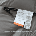 thumbnail image 6 of Down Comforter Feather Duvet Insert Cotton Grey Down Comforter All Season Solid, Oversized King, 6 of 6
