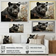 thumbnail image 4 of Designart "Harmony Among Black Panthers" Animals Panther Floater Framed Wall Decor, 4 of 5