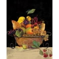 thumbnail image 2 of Olson, Charlene 26x32 Black Ornate Wood Framed with Double Matting Museum Art Print Titled - Fruit Basket II, 2 of 4