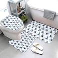 thumbnail image 3 of Bathroom Rugs Sets 3 Piece - Skiing Penguin Funny Absorbent Non Slip Bath Mats, U-Shape Toilet Lid Cover, Contour Mat, Soft Washable Shower Mats Bath Rug Mat for Bathroom Tub Toilet, 3 of 7