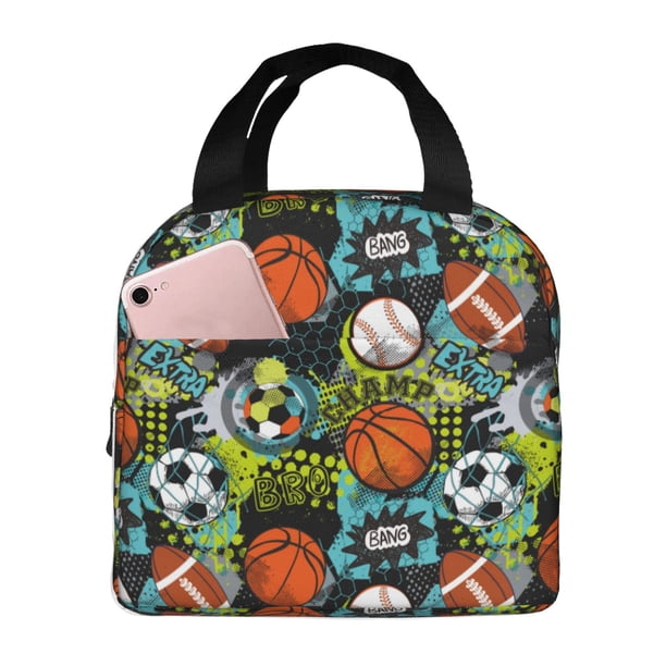Easygdp Balls Bolsa Térmica Premium - Tela Oxford Impermeable, Gran Capacidad, Bolsillo Frontal, Unisex para Trabajo, Escuela, Actividades al Aire Libre y Picnics