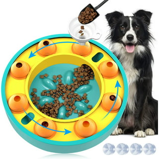 Puzzle Feeder Slow Feeder Dog Bowl, Dog Bowl for Dry, Wet, and Raw Food,  9.8 Inches Dog Food Puzzle Makes Mealtime Fun and Healthy, Dog Puzzles for