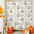 thumbnail image 4 of Shower Curtain 72"W x 84"L Thanksgiving Pumpkins Fall Rustic Leaves Fabric Shower Curtains Set with Hooks Water Repellent Bathroom Curtains Machine Washable Bathroom Accessories, 4 of 6