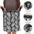 thumbnail image 3 of 50-liter Large Capacity Laundry Basket Sealed and Dustproof Easy Carry Handles Applicable to Laundry Room Bedroom Bathroom College Dorm Braided Pattern, 3 of 7