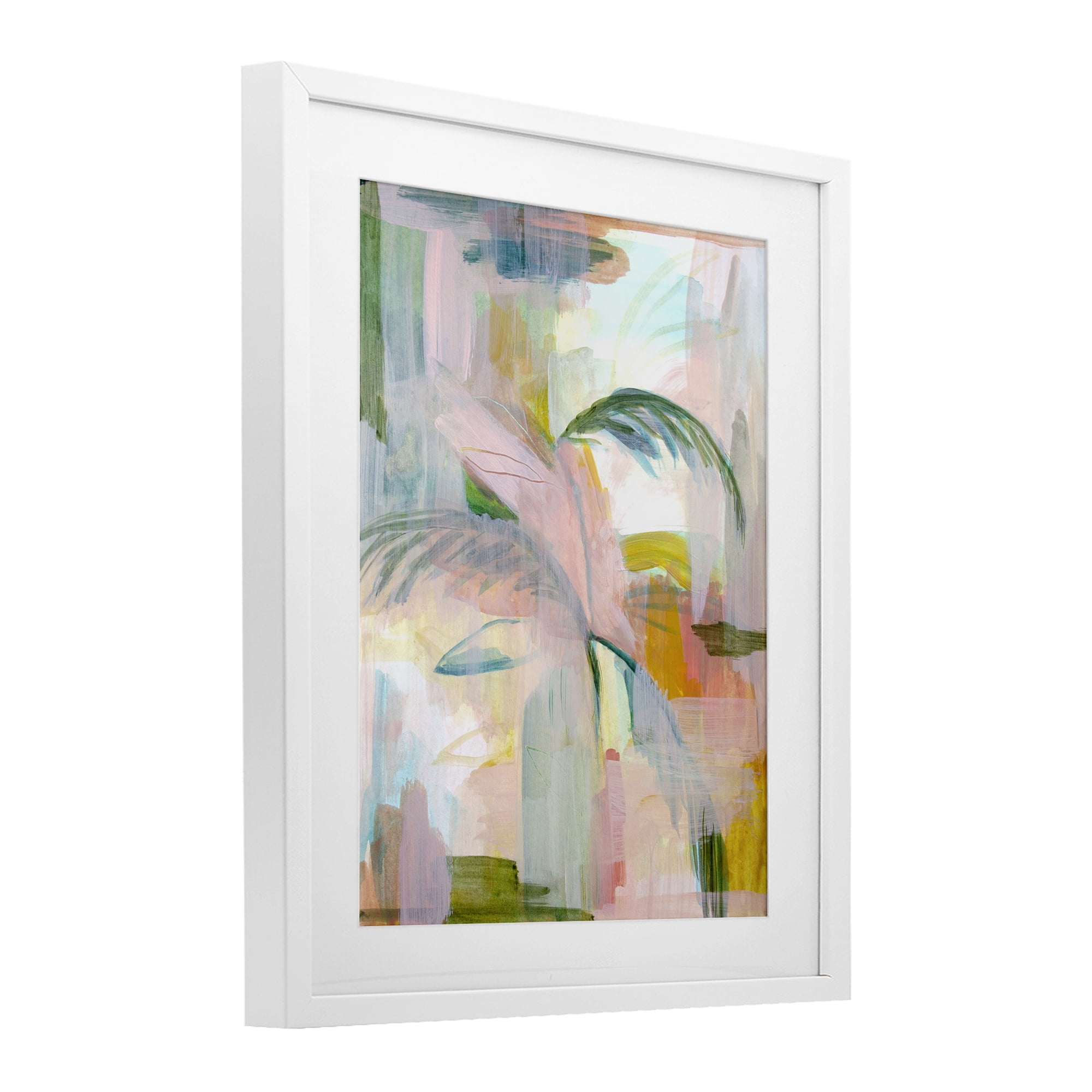 Stupell Industries Palm City Expression White Framed Print Under Glass, design by Gemma Bardot