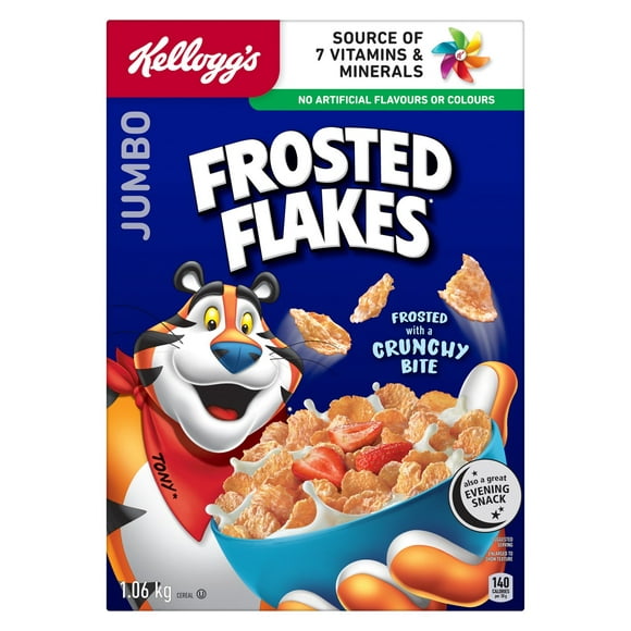 Kellogg's Frosted Flakes Cereal 1.06kg, Jumbo Size, 1.06kg