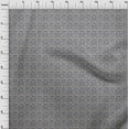 thumbnail image 3 of oneOone Georgette Viscose Light Gray Fabric Leaves & Floral Block Sewing Material Print Fabric By The Yard 42 Inch Wide, 3 of 4