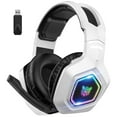 thumbnail image 1 of Auriculares Inalámbricos para Juegos PS5/PS4/PC/Mac/Switch, Auriculares Supraaurales para Juegos 2,4 G/bluetooth 5.3 con Micrófono con Cancelación de Ruido, Sonido Envolvente 7.1, Batería de 60 H, Luces RGB, 1 of 10