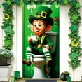 thumbnail image 1 of Decoraciones para el Día de San Patricio, Accesorios para el Día de San Patricio, Cubierta para Puerta del Día de San Patricio, Decoración Festiva para Exteriores de Irlanda, Bandera Vertical Colgante, 1 of 6
