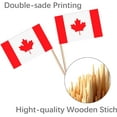 thumbnail image 3 of 100 Pcs Canada Toothpick Flag Toothpicks Flags for Cocktail and Cake Decoration at Parties Celebrations and Sports Events, 3 of 7