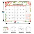thumbnail image 4 of 2026-2027Calendar, 18 Month Wall Calendar 2026-2027 Hanging Spiral Bound Magnetic Fridge Desk Calendars 17" x 12", January 2026 - June 2027, 4 of 7