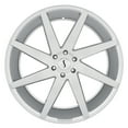 thumbnail image 3 of Status Brute 22X9.5 5X127 35Et 74.1Cb Silver W/ Brushed Machined Face Wheel, 3 of 3