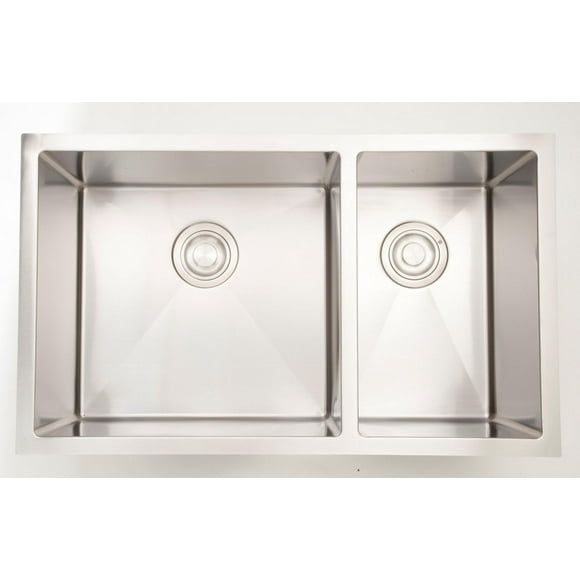 American Imaginations 28-in. W CSA Approved Stainless Steel Kitchen Sink With 2 Bowl And 18 Gauge AI-27657