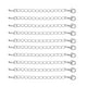 thumbnail image 2 of 10 piezas de accesorios de joyería al por mayor, cadenas de extensión de 70 mm, manualidades de bricolaje White K, 2 of 7
