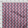 thumbnail image 3 of oneOone Cotton Cambric Magenta Fabric Geometric Sewing Material Print Fabric By The Yard 56 Inch Wide, 3 of 4