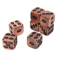 thumbnail image 4 of Juego de dados de Metal de 7 Uds., exquisito diseño de calavera con incrustaciones cuadradas, accesorios para juegos de mesa para fiestas navideñas, bronce rojo antiguo, 4 of 5